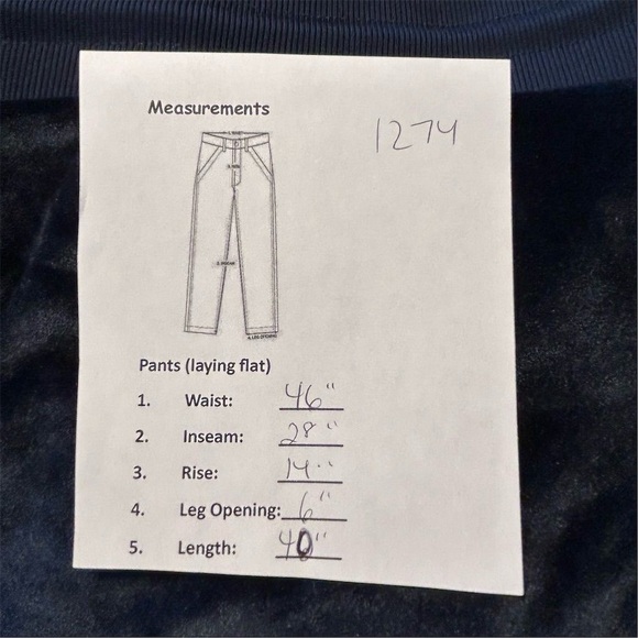 True Religion Men's 3XL Blue Velour Jogger Pants Elastic Waist 28" Inseam - Picture 11 of 11